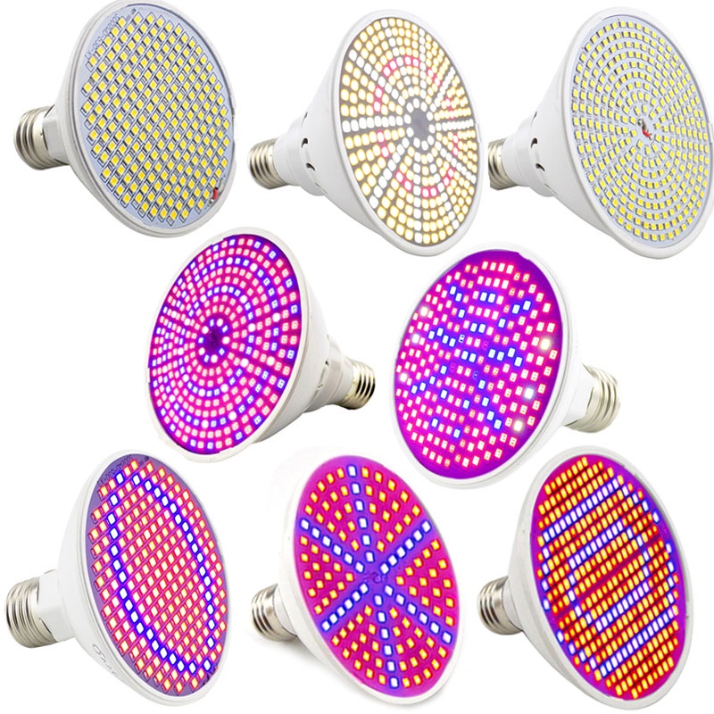 E27 Full Spectrum LED Grow Light Phytolamp โคมไฟพืชเติบโตเต็นท์ไฟเติบโตโคมไฟในร่ม Growth Lighting THH1