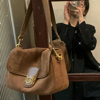 🎊พร้อมส่ง👜~กระเป๋าสะพายหนังนิ่มหนังนิ่มสะพายข้าง Messenger 2021 กระเป๋าสะพายเนื้อใหม่สำหรับผู้หญิง