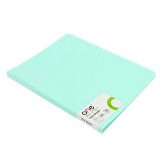 แฟ้มโชว์เอกสาร A4 สีเขียว (20ซอง/เล่ม) ONE CY0432/Green A4 Document Display File (20 Sachets / Book) ONE CY0432