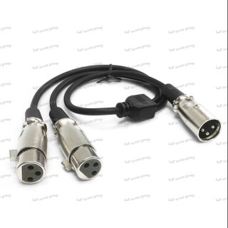 XLR (Male) Y Duo XLR (Femal) Cable (40cm)