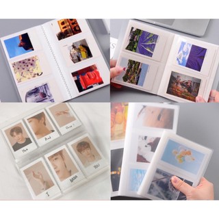 (ใส) photo album ขนาด 2x3" 3x4" Fujifilm Instax Mini / Square อัลบั้ม อัลบั้มรูป ใส่การ์ด