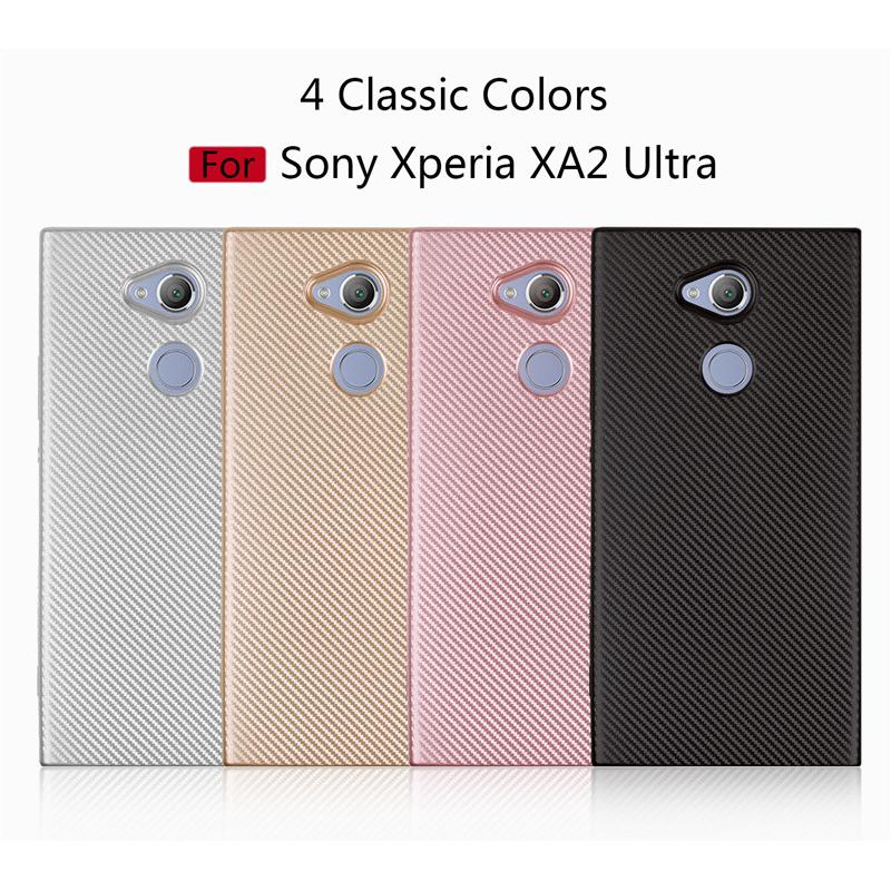 เคส สำหรับ Sony Xperia XA2 Ultra Carbon Fiber TPU Case