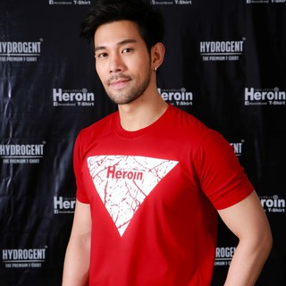 Heroin เสื้อยืดสีแดง รุ่นสามเหลี่ยม