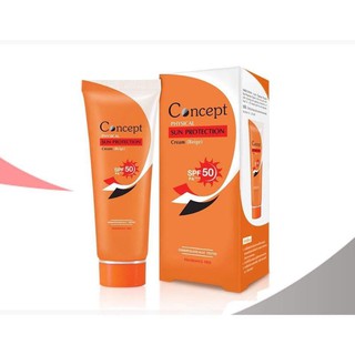 Concept Physical Sun Protection Cream (Beige) ครีมกันแดดสูตรกันน้ำ SPF50 PA+++ สีเบจ 5/30 กรัม