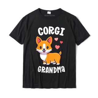 เสื้อยืด พิมพ์ลายการ์ตูน Corgi Grandma I Love My Pembroke Welsh Dog Mama Group สําหรับผู้ชายสามารถปรับแต่งได้