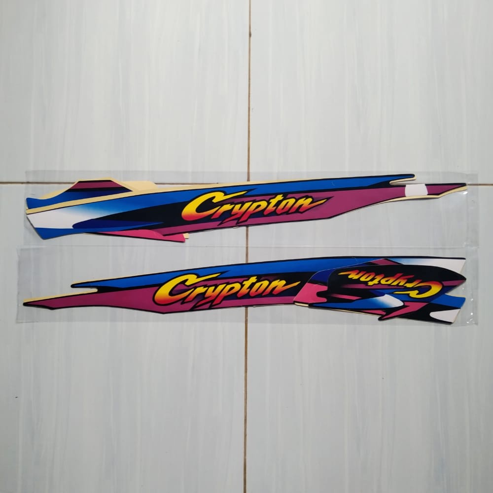 สติ๊กเกอร์ yamaha crypton 2000 สําหรับติดตกแต่งรถยนต์สีฟ้า - plazo_id ...
