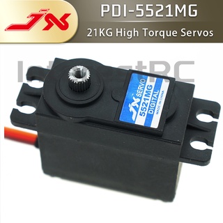 Jx Servos PDI-5521MG เกียร์พวงมาลัยดิจิทัล โลหะ แรงบิด ขนาดใหญ่ 21 กก. สําหรับโมเดลรถบังคับ 1: 10 1: 8