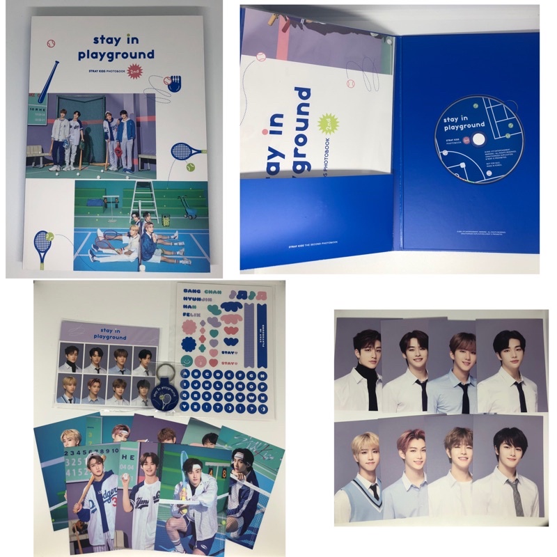 💢 พร้อมส่ง Stray kids 2nd PHOTOBOOK [stay in playground] 📍ไม่มี พลล รอบพรี