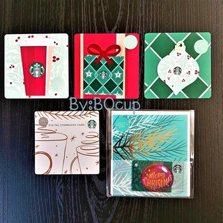 การ์ดสตาร์บัคส์ อเมริกา เซตคริสต์มาส  2018 (5 ใบ) XMAS Starbucks USA Cards Sets