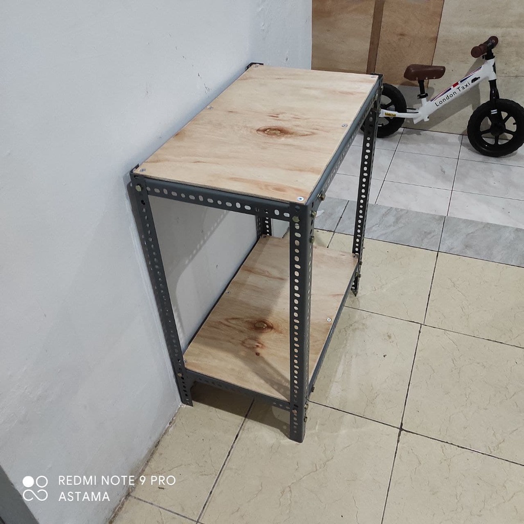 SIKU SHOP PAS 23 | ตะแกรงอเนกประสงค์พร้อมเหล็กเหล็ก ANGLE SIZE P50 W40 (ซม.) 2 TIERS / TIERS