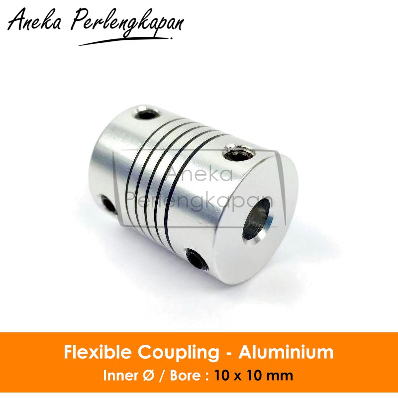 ข้อต่องอแบบยืดหยุ่น 10x10 มม. Coupler อลูมิเนียม D19 L25