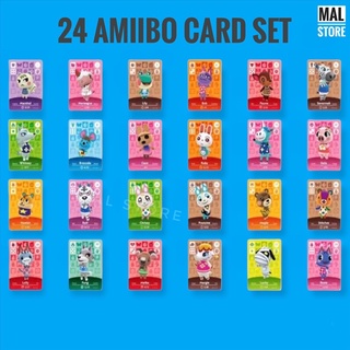 Set 24 ชิ้น Animal Crossing New Horizons Mini Card Amibo NFC Collection