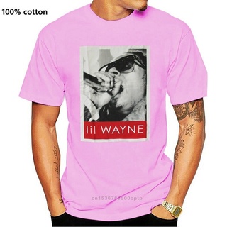 คอลูกเรือเสื้อยืดคอกลมขายดี เสื้อยืด พิมพ์ลายกราฟฟิค Lil Wayne Shades Photo Rap Rapper Music สีดํา สําหรับผู้ใหญ่ MCalcn