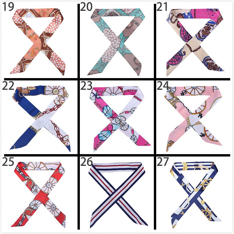 ✨พร้อมส่ง✨ S73-91# ริบบิ้นผูกกระเป๋า ขนาดเล็ก 104 สี สําหรับผู้หญิง WJ1033 85*4 ซม.