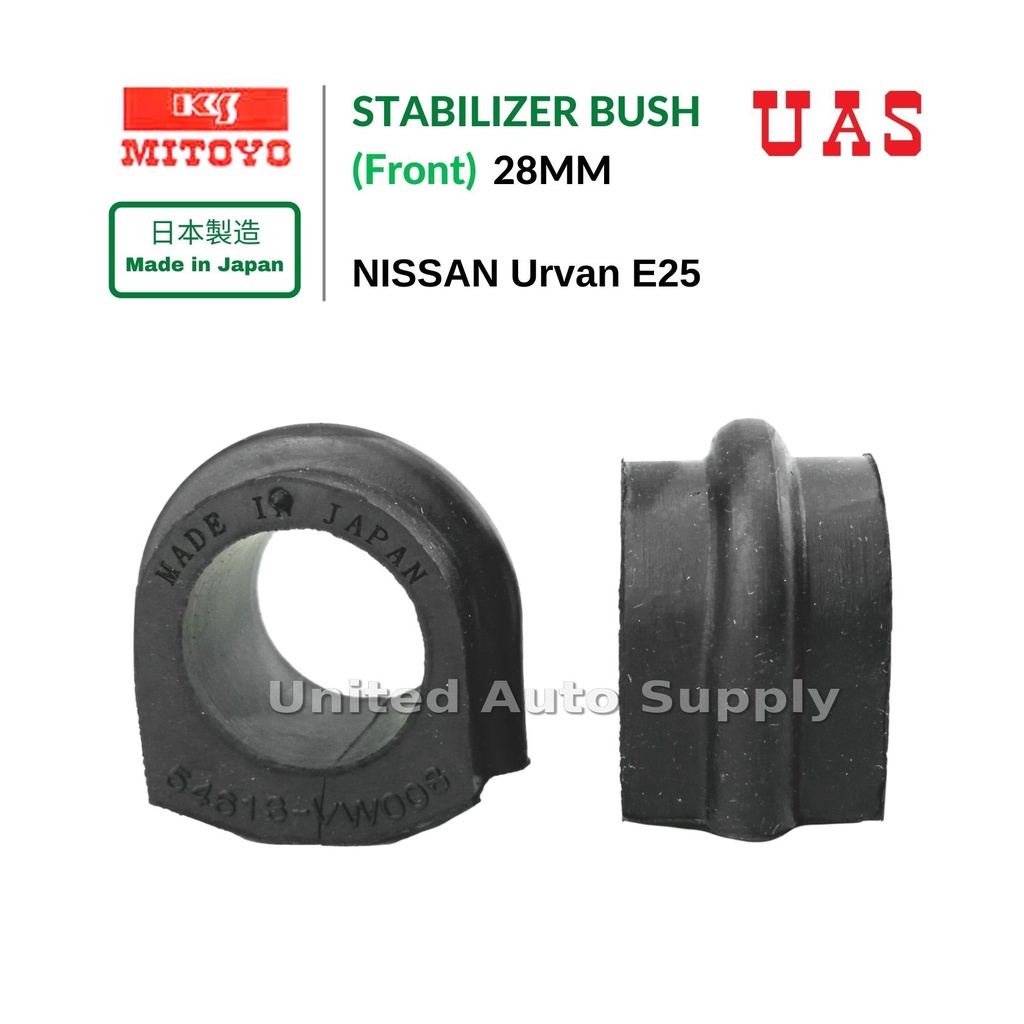 NISSAN Urvan E25 Stabilizer Bar Bush ชุดหน้า 54613-VW008 MITOYO Japan 28mm