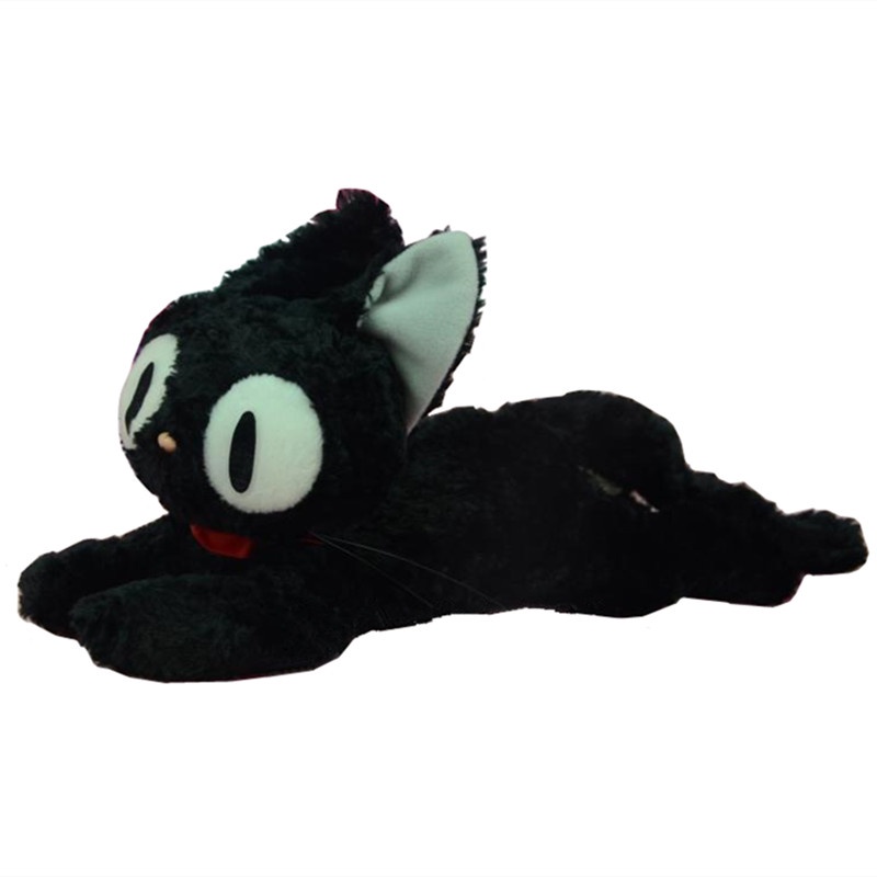 Kiki's Delivery Service Cute Lying Jiji Black Cat Plush Toy Stuffed