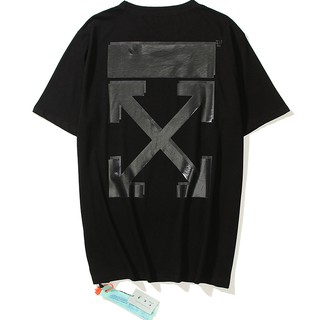 OFF WHITE Splashing Ink Oil Painting Religious Dissolving Arrow T-shirt