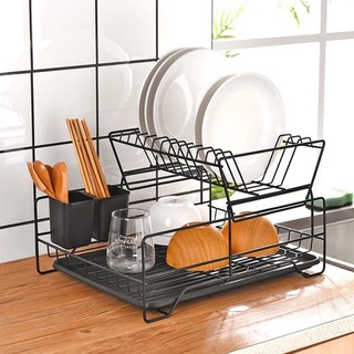 ชั้นวางจานซ้อน2ชั้น 8001H Stacking double-layer dish rack