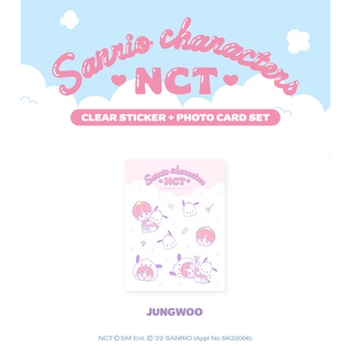 [NCT X SANRIO Collaboration] - Clear Sticker + Photo Card SET - JUNGWOO