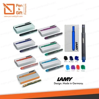 หมึกหลอด LAMY รุ่น T10 สีน้ำเงิน [แพ็ค 5 ชิ้น] - หมึกหลอดลามี่ สำหรับปากกาหมึกซึม ของแท้ 100 %
