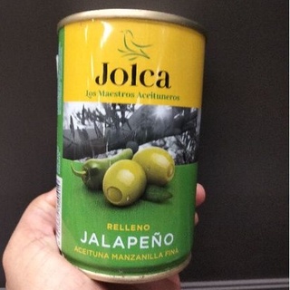 Jolca Aceitunas Verdes Rellensas De Chile Jalapeno  มะกอกเขียว สอดไส้พริกจาลาปีโน 300 กรัม