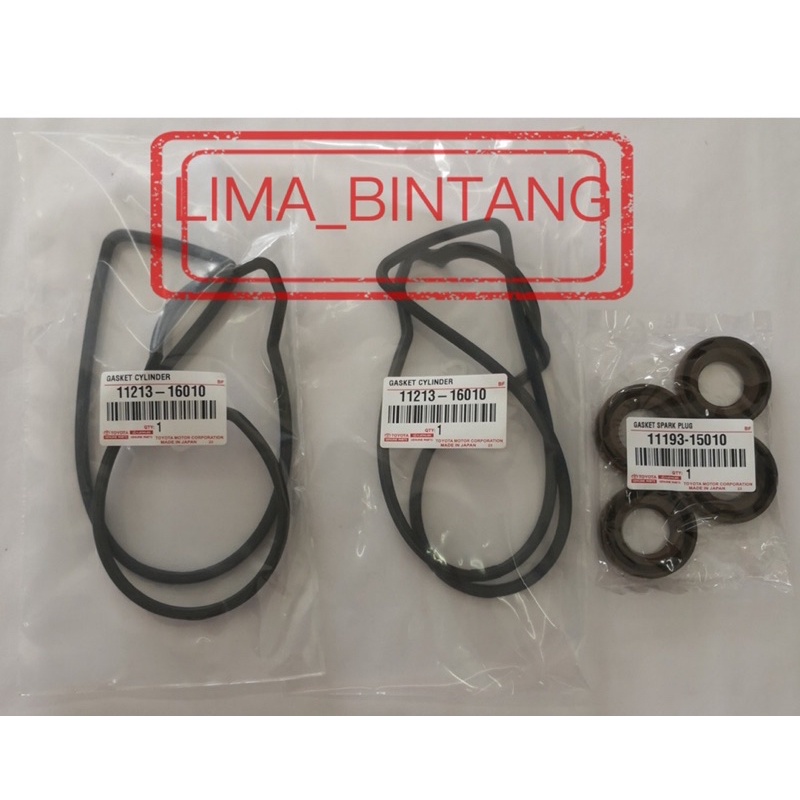 ปะเก็นฝาครอบวาล์วพร้อมซีลปลั๊ก Toyota Levin AE86 16V 1.6 4-AGE (TOYOTA OEM)