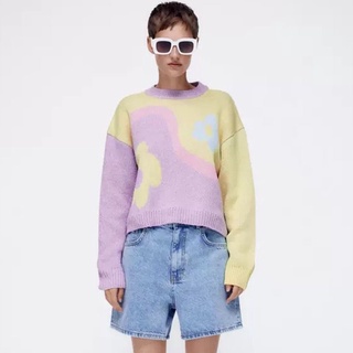 🌼 Sweater plum blossom🌼งานป้ายเต็มร้อยไม่หัก ❄️ งานป้ายคือน่ารักสุด มีสองสี งานตามหานะคะ