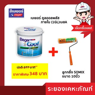 เบเยอร์ คูลออลพลัส ภายใน (1GL)เบสA+ลูกกลิ้งทาสี 10 นิ้ว