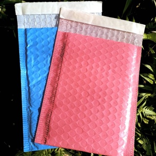ร้านแนะนำถุงไปรษณีย์กันกระแทก ฝากาว ขนาด 14x17 สีฟ้าและสีชมพู ซองกันกระเเทก ซองบับเบิ้ล  1ใบ img 2
