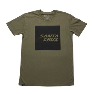 เสื้อยืดแขนสั้น Santa Cruz Squared Tee Oilve