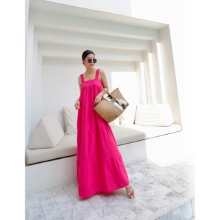 Maxi dress ผ้าลินินฝ้าย 100%