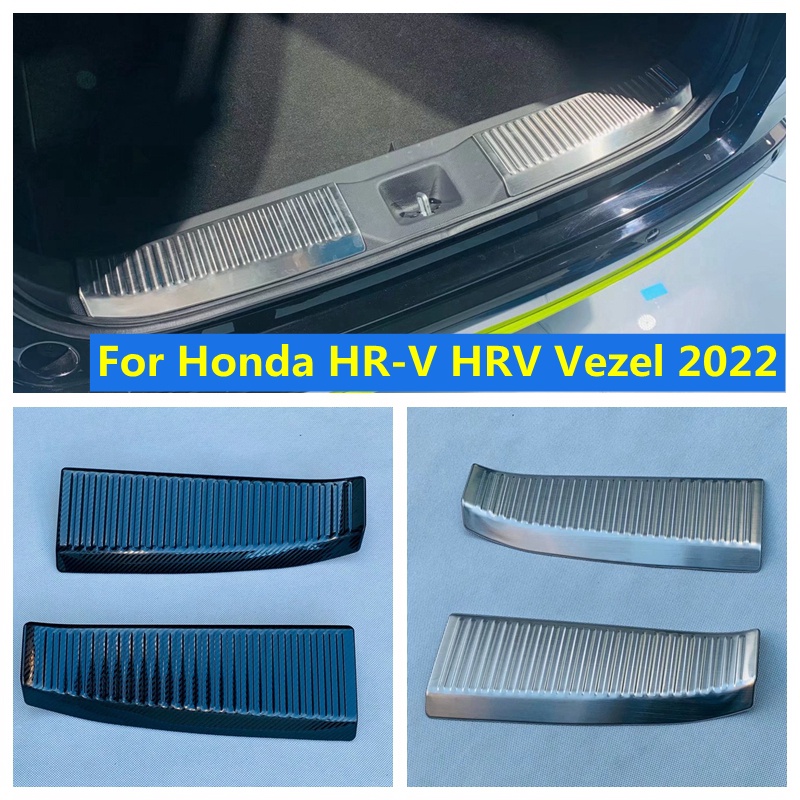 แผ่นกันชนหลังรถยนต์ สเตนเลส สําหรับ Honda HR-V HRV Vezel 2022