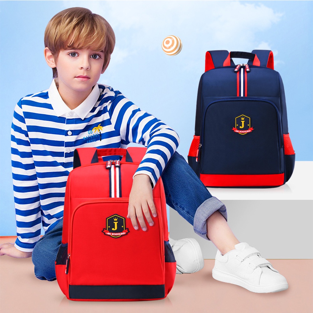 กระเป๋าเป้กันน้ำสำหรับนักเรียน แบบอังกฤษ สไตล์เด็กผู้ชาย น้ำหนักเบาท่อง่าย ราคา ถูกที่สุด ดีลบีเคเค แกลเลอรีภาพที่ 3