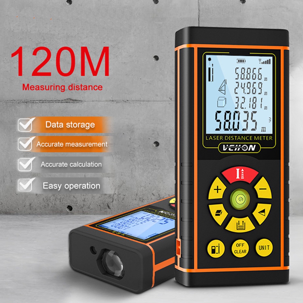 ☢❍Laser Range Finder Auto Level Distance Meter 40m 60m 80m 100m120m Electronic Analysis Measuring Instrument