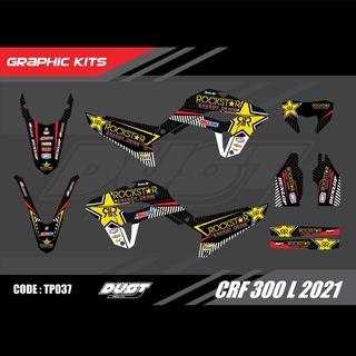 สติ๊กเกอร์วิบาก Honda CRF 300L 2021 ทั้งคัน Graphic kit สติ๊กเกอร์เคลือบเงา สุดคุ้ม