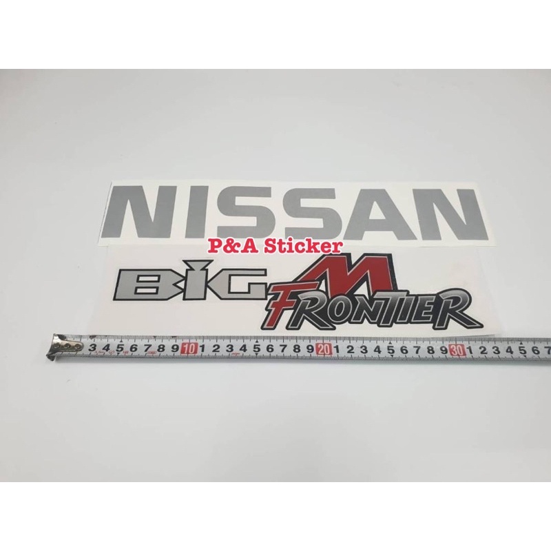 สติ๊กเกอร์ดั้งเดิม NISSAN BIG-M สำหรับติดท้ายรถ NISSAN ปี1999-2001 - รูปที่ 3