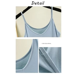 0309 เสื้อสายเดี่ยว เสื้อซับใน 8สี4ไซส์ สีพื้น Modal camisole