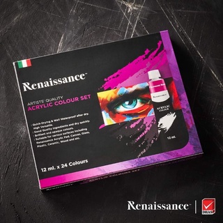 สีอะคริลิคชุดเซ็ท Renaissance Acrylic Colour Set