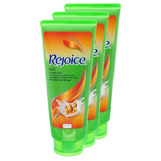 รีจอยส์ ครีมนวดผมริชซอฟท์สมูธ ขนาด 140 มล. แพ็ค 3 ขวด Rejoice Rich Soft Smooth Hair Conditioner 140 ml. Pack of 3