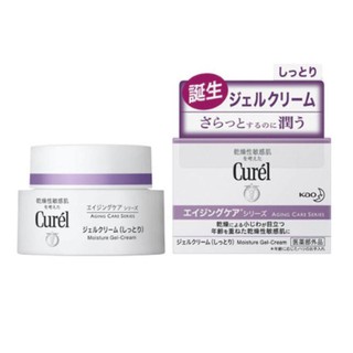 CUREL ครีมเจลบำรุงผิวหน้า คิวเรล เอจจิ้ง แคร์ ซีรีส์ มอยส์เจอร์ เจล-ครีม สำหรับผิวบอบบางแพ้ง่าย ขนาด 40 กรัม / Aging Car