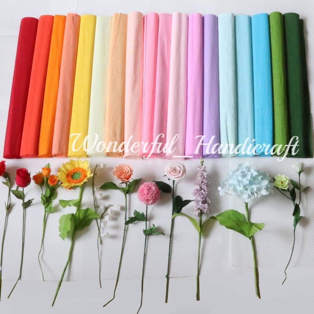 CREPE PAPER ROLL kertas balut gabus / kertas Crepe