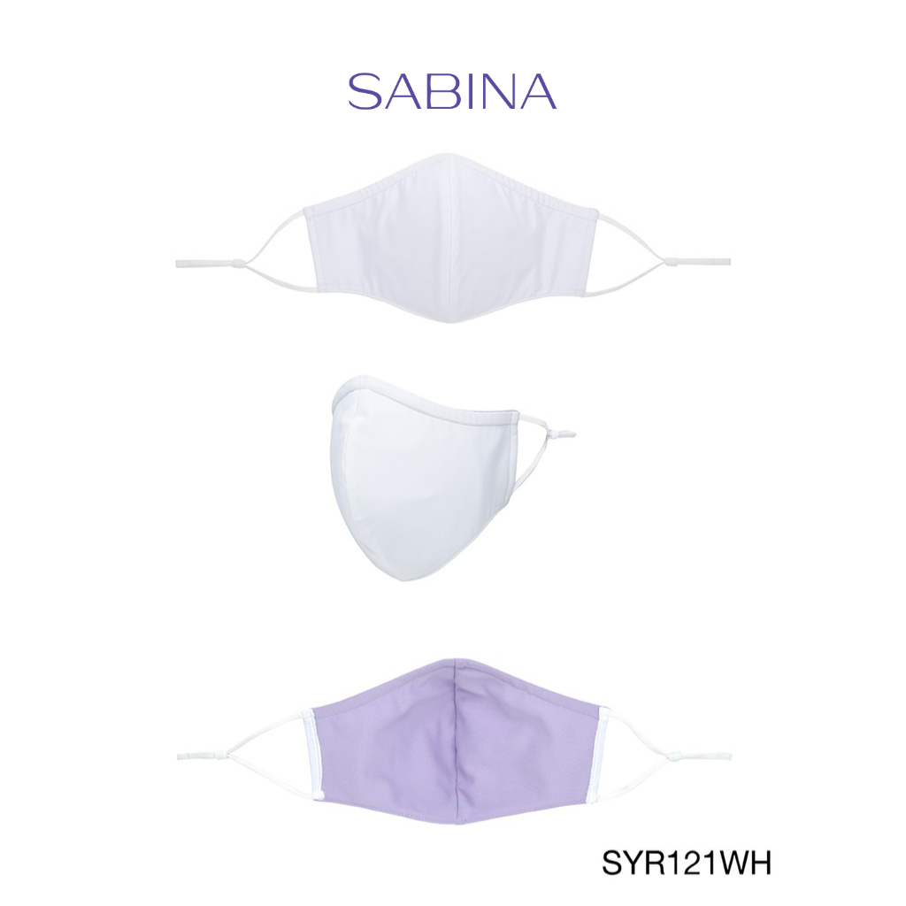 Sabina หน้ากากอนามัย TRIPLE MASK EXTRA SIZE :  3 LAYER PROTECTION WITH MAGIC SILVER INNOVATION รหัส SYR121WH สีขาว