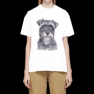 เสื้อลายหมา DSZ003 schnauzer เสื้อยืด เสื้อยืดลายหมา เสื้อยืดสกรีนลายหมา