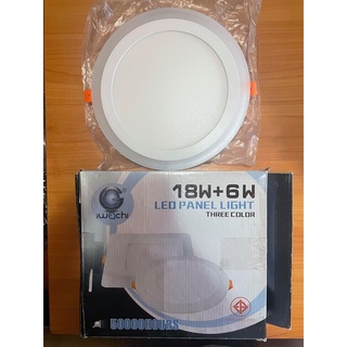 ดาวน์ไลท์ LED ทรงกลม 18+6W (White+Warm White)"IWACHI"