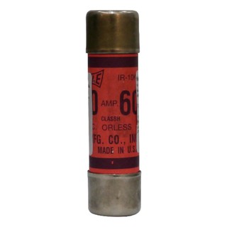 ฟิวส์ ฟิวส์กระบอก 250V 60A เบรกเกอร์ ตู้ไฟ งานระบบไฟฟ้า BRASS CARTRIDGE FUSE 250V 60A