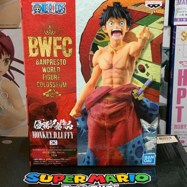 แท้ ญี่ปุ่น Banpresto BWFC World Figure Colesseum One Piece Monkey D. Luffy 19 cm figure