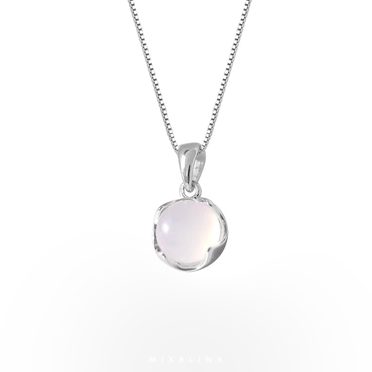 สร้อยคอ เงินแท้ 92.5% ส่งฟรี EMS ♡ รุ่น White ♡ -  ( #H10 ) - รูปที่ 3