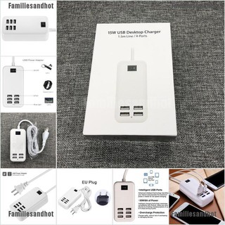 Familiesandhot อะแดปเตอร์ชาร์จเร็ว 4-6 พอร์ต USB 6 พอร์ต AC สําหรับเดินทาง