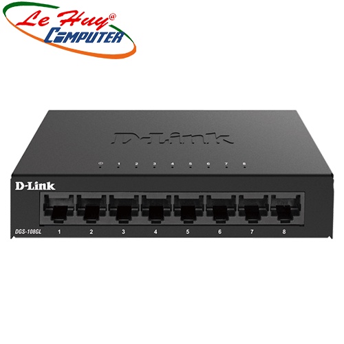D-Link DGS-108GL 8-port 10/100/1000M สวิตช์เครือข่าย