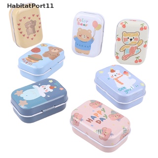 Habitatport กล่องดีบุก ขนาดเล็ก สําหรับใส่เครื่องประดับ เหรียญ